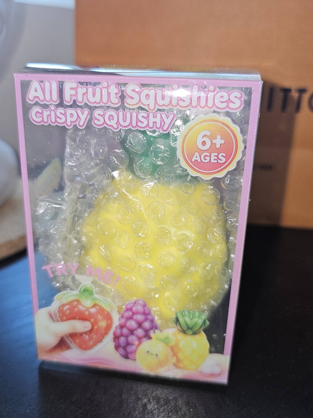 New in Package. Crispy Squishy Pineapple Toy